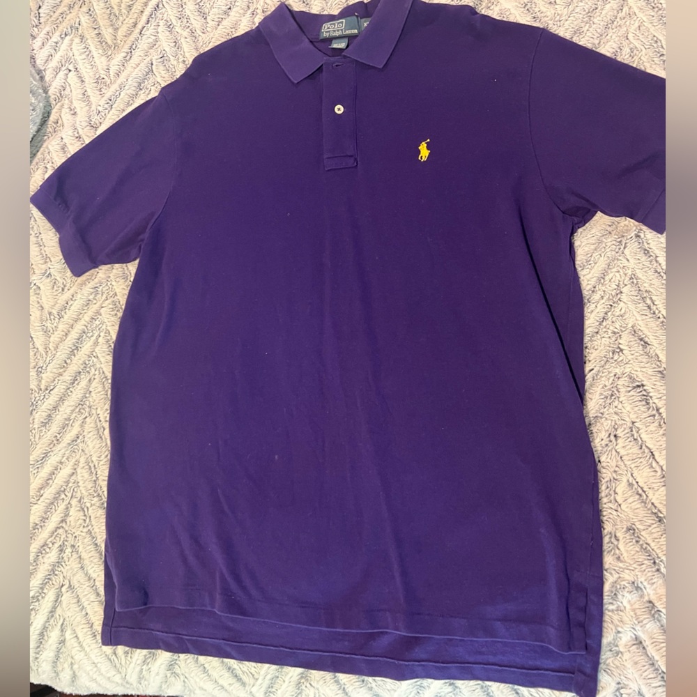 Ralph Lauren Men's Deep Purple Polo Shirt